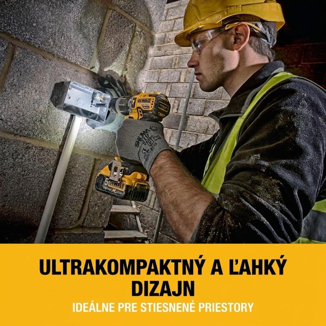 Ergonómia DeWalt DCD796P2 - pohodlie po 8 hodinách
